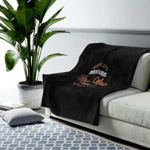 Worlds Best Maw Maw Velveteen Plush Blanket