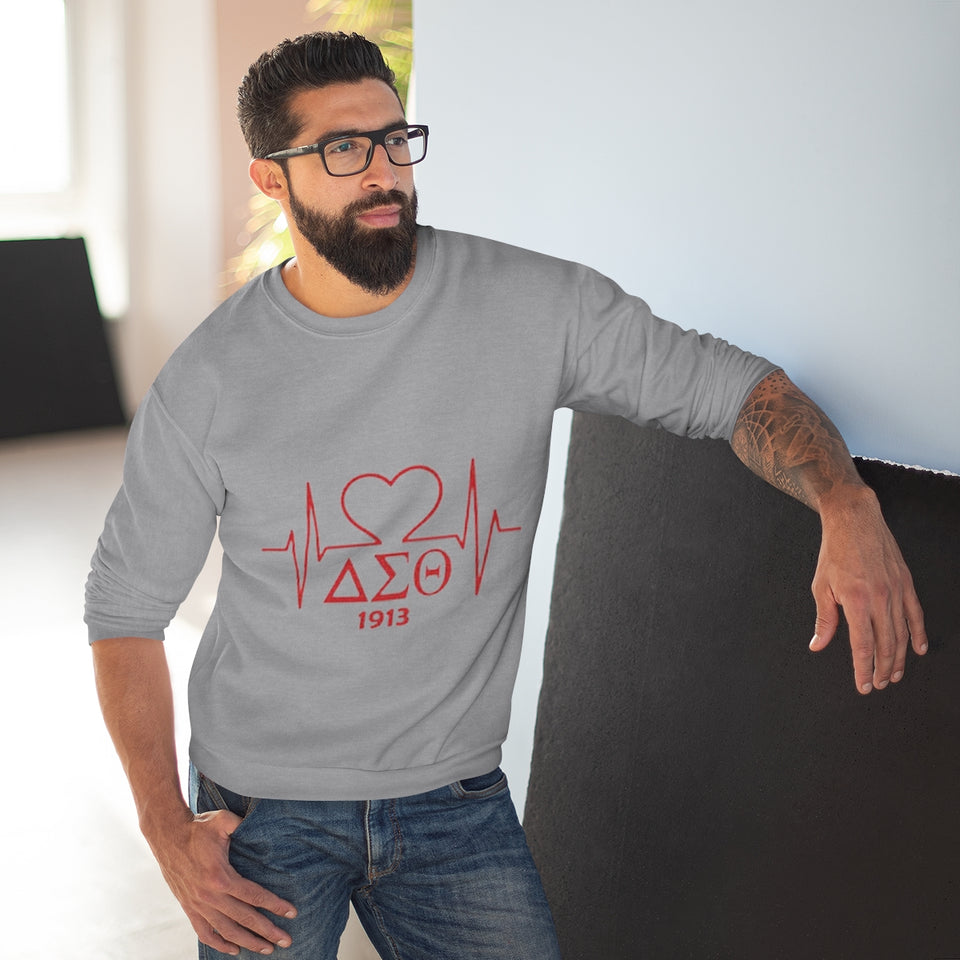 Delta Heartbeat Unisex Crew Neck Sweatshirt