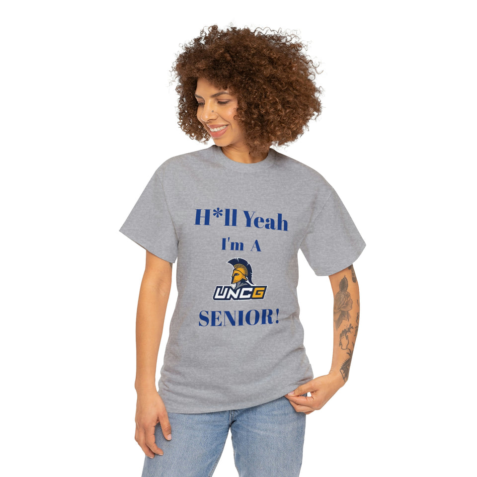 H*ll Yeah! UNCG Senior Unisex Heavy Cotton Tee