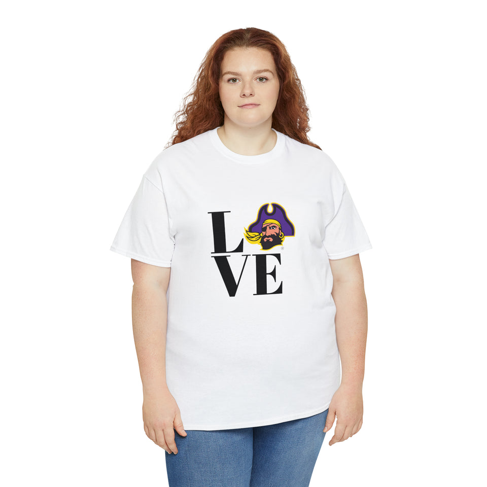 LOVE ECU Unisex Heavy Cotton Tee