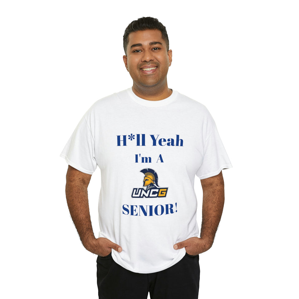 H*ll Yeah! UNCG Senior Unisex Heavy Cotton Tee