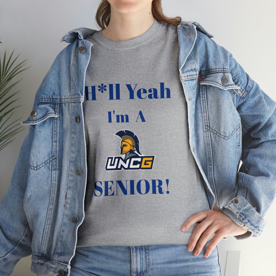 H*ll Yeah! UNCG Senior Unisex Heavy Cotton Tee