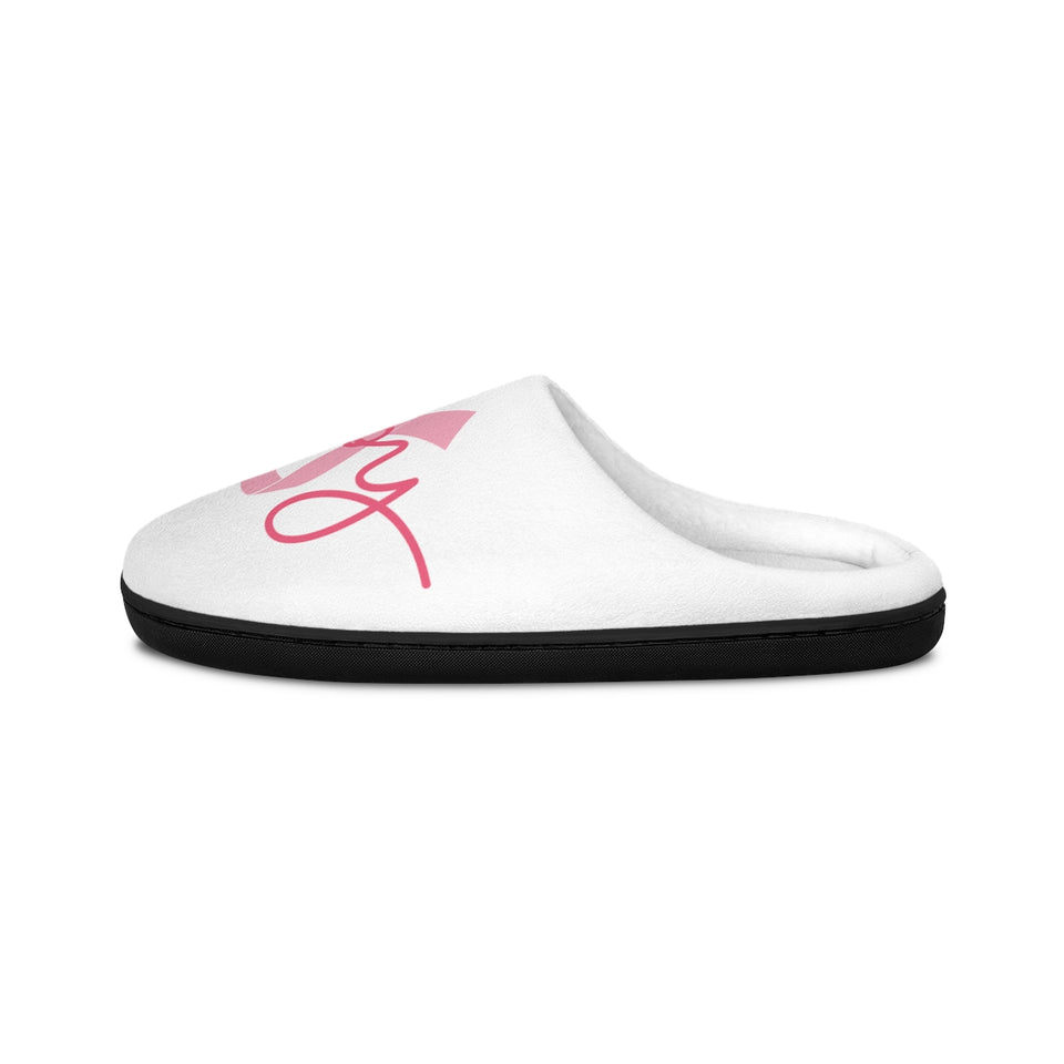 Breast Cancer Awareness HOPE Women's Indoor Slippers