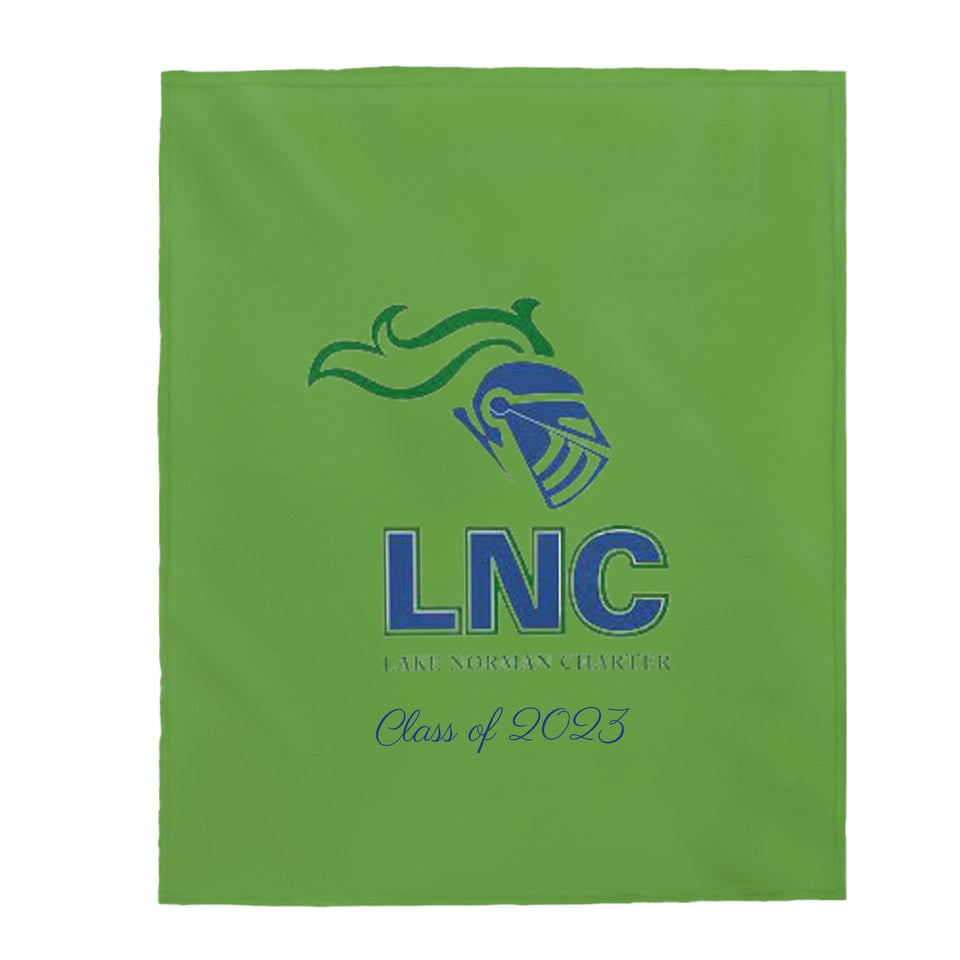 Lake Norman Charter Class of 2023 Velveteen Plush Blanket