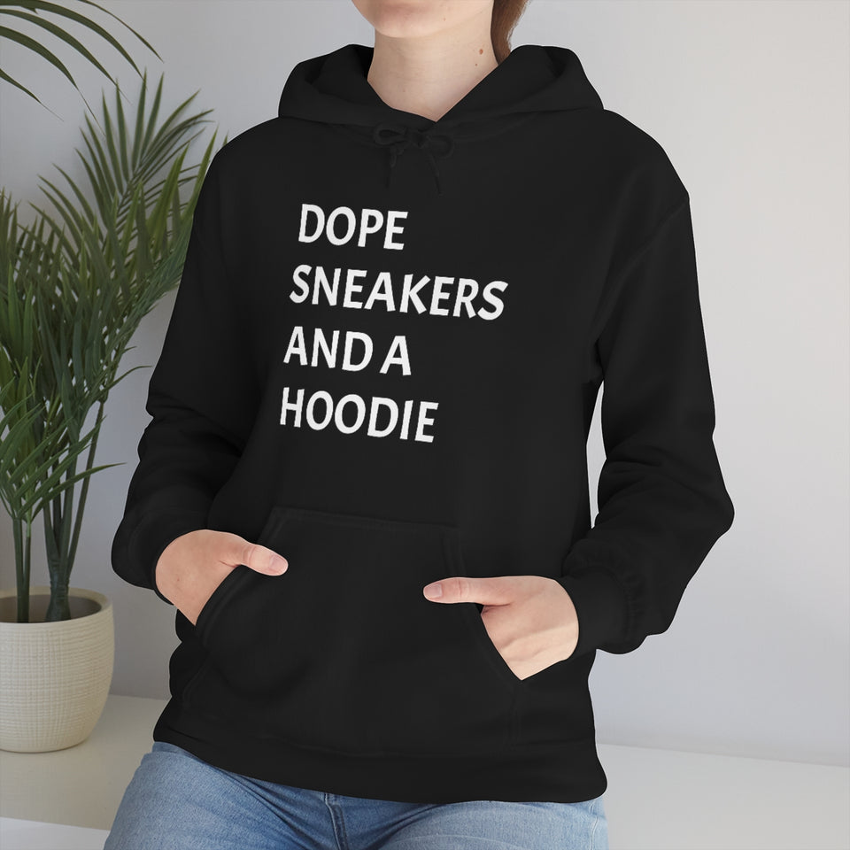 DOPE SNEAKERS AND A HOODIE Unisex Heavy Blend™ Hooded Sweatshirt