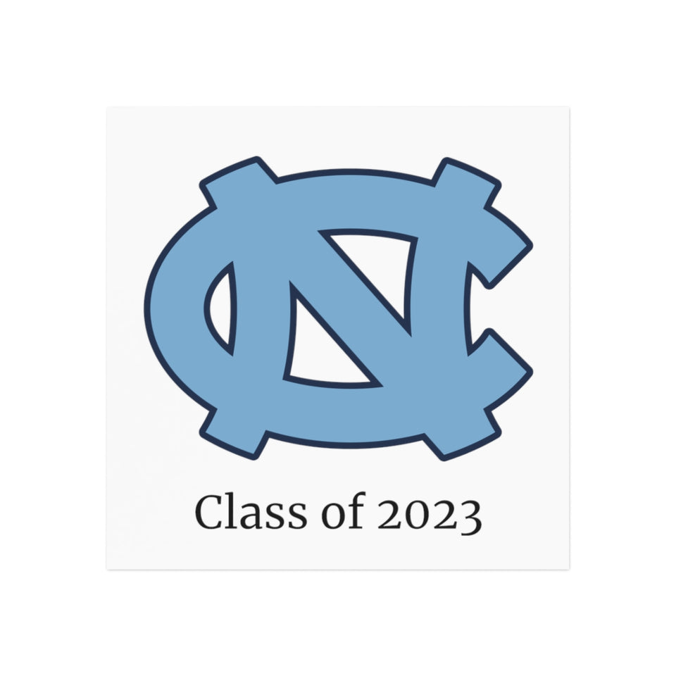 UNC Class of 2023 Square Magnet