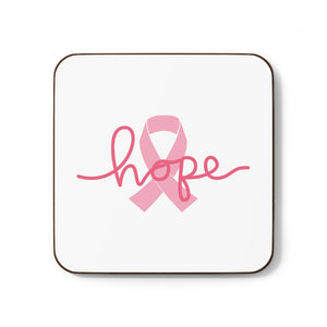Breast Cancer Awareness HOPE Hardboard Back Coaster