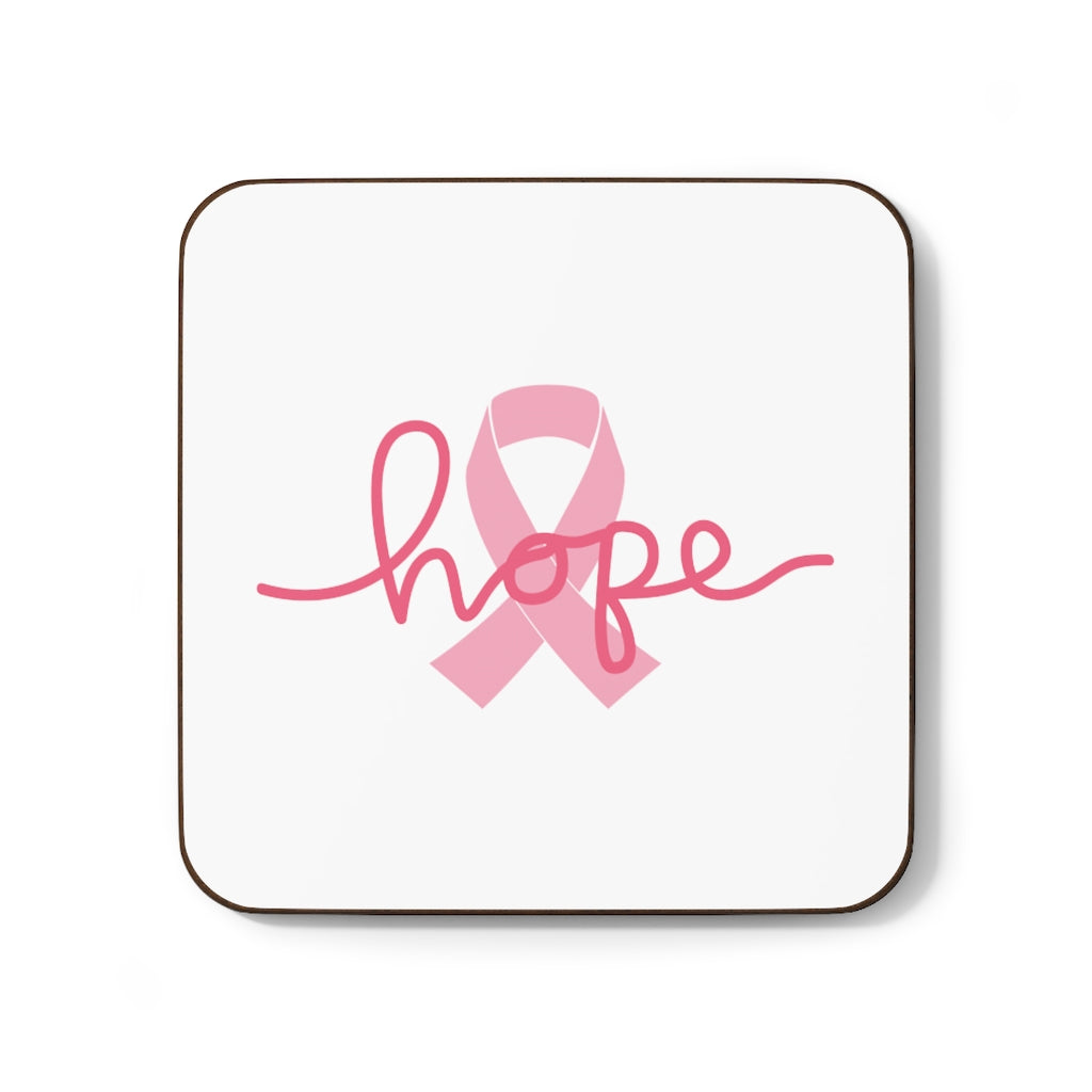 Breast Cancer Awareness HOPE Hardboard Back Coaster