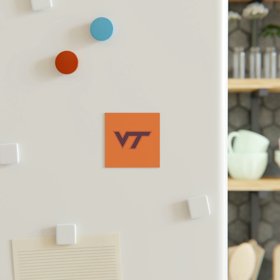 Virginia Tech Square Magnet