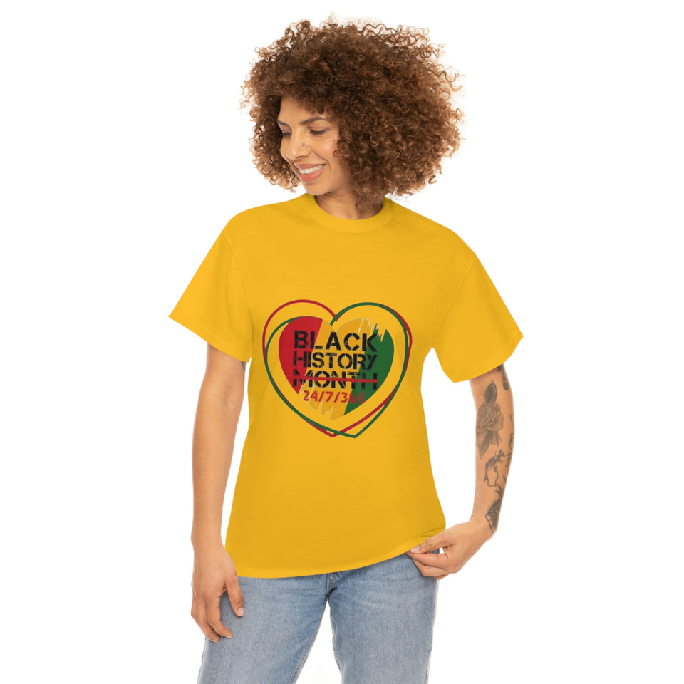 Black History 24/7/365 Cotton Tee