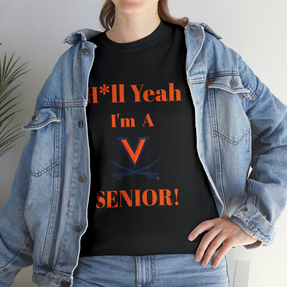 H*ll Yeah! Virginia Cavaliers Senior Unisex Heavy Cotton Tee