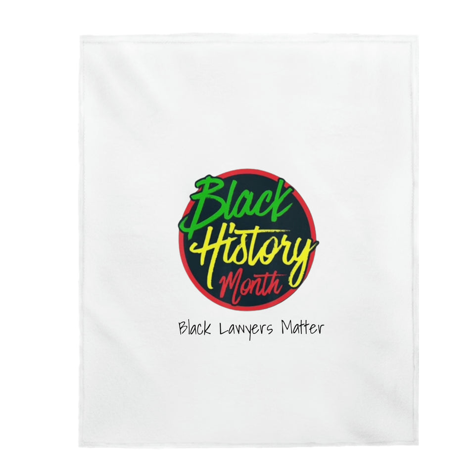 Black Lawyers Matter Velveteen Plush Blanket