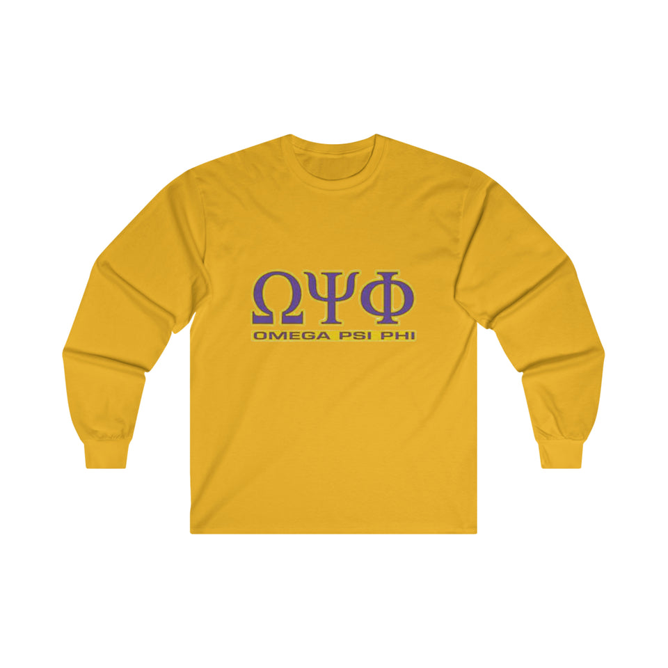 Omega Psi Phi Ultra Cotton Long Sleeve Tee