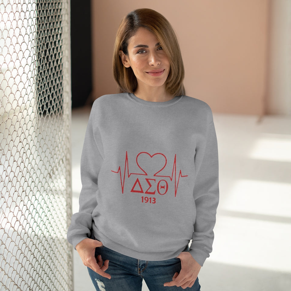 Delta Heartbeat Unisex Crew Neck Sweatshirt