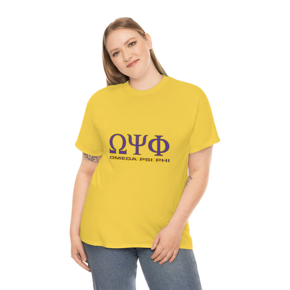 Omega Psi Phi Unisex Heavy Cotton Tee