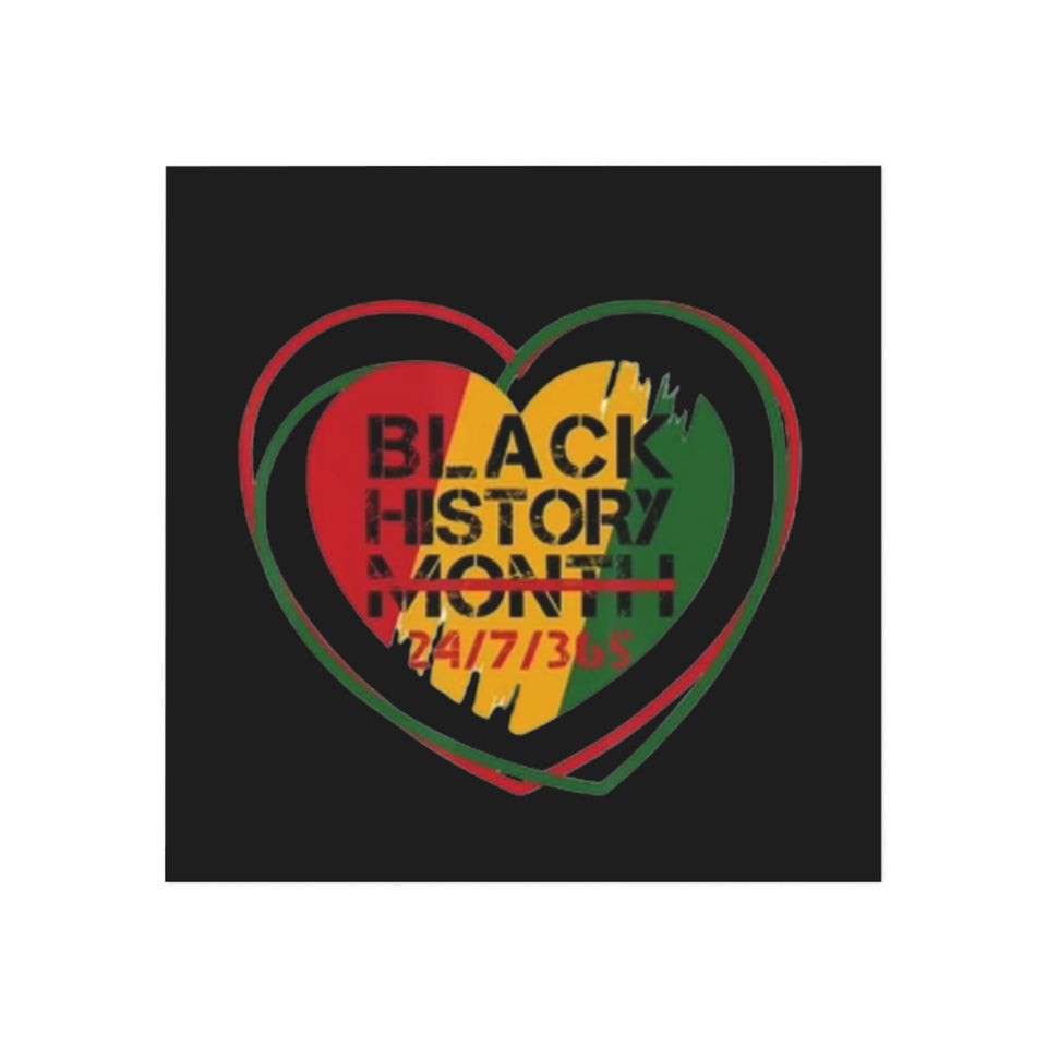 Black History 24/7/365 Square Magnet