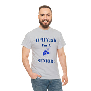 H*ll Yeah! Elizabeth City State Vikings Senior Unisex Heavy Cotton Tee