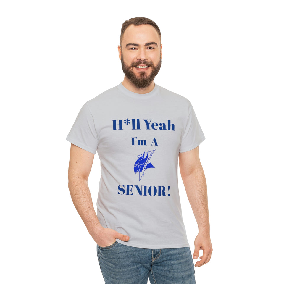 H*ll Yeah! Elizabeth City State Vikings Senior Unisex Heavy Cotton Tee