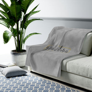 Best Grandma Ever Velveteen Plush Blanket