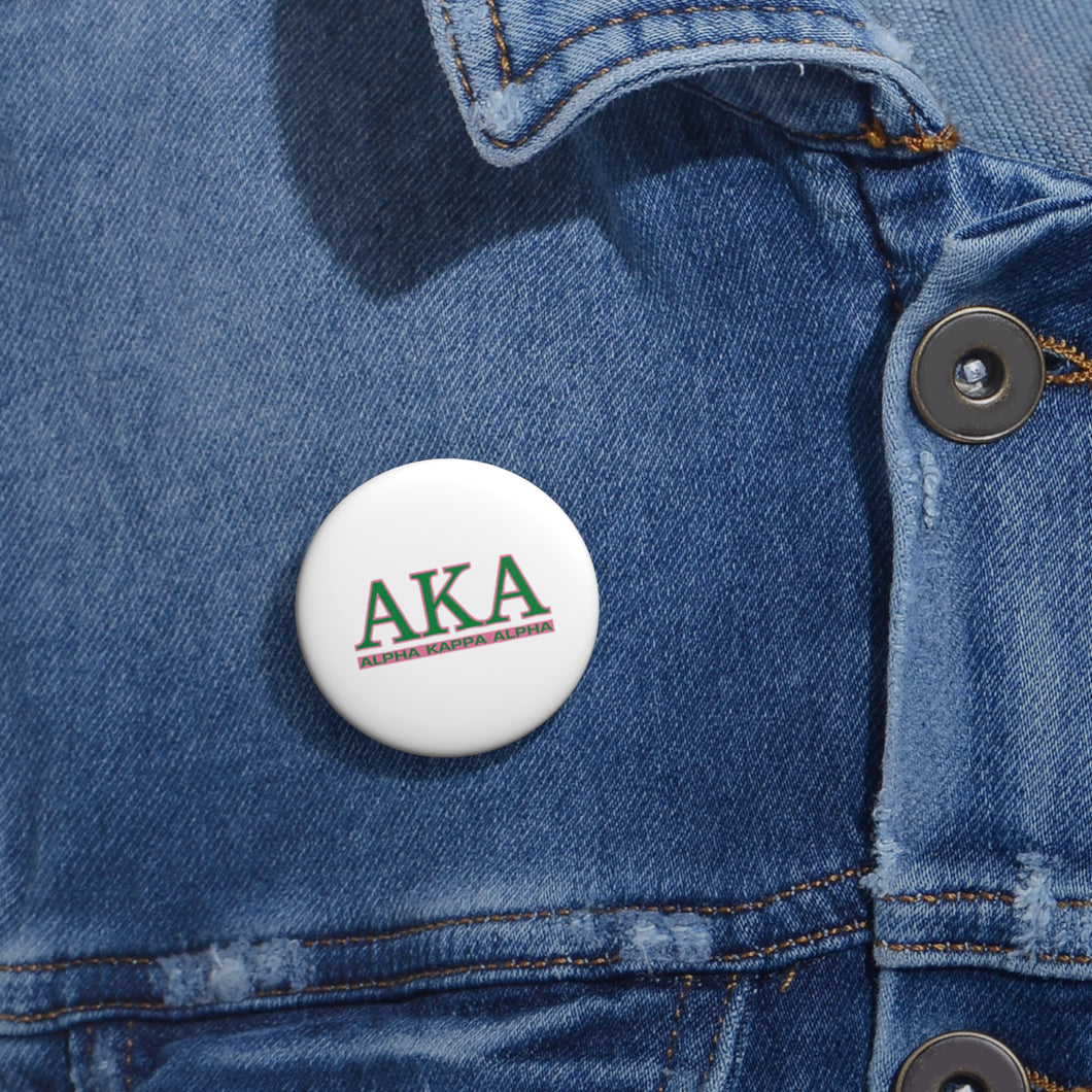 Alpha Kappa Alpha Custom Pin Buttons