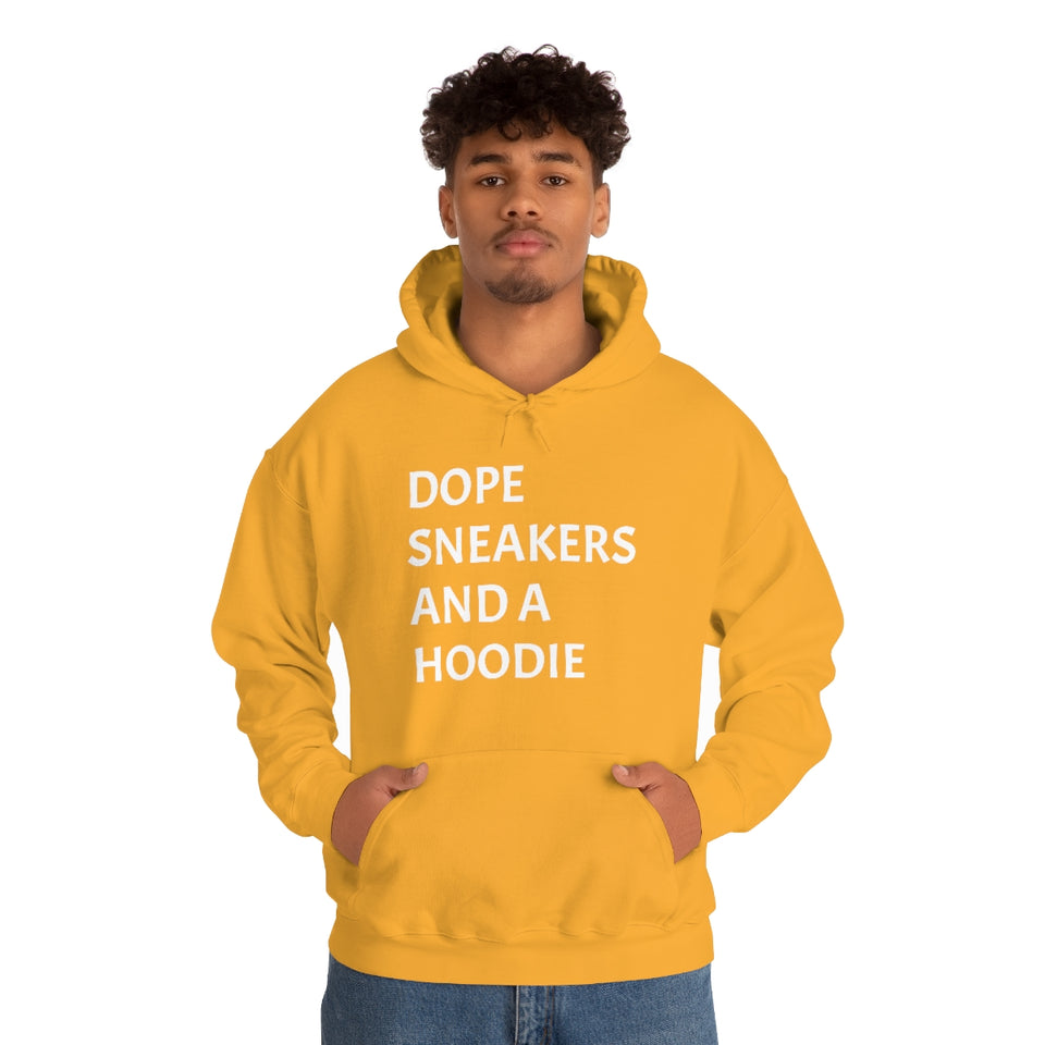 DOPE SNEAKERS AND A HOODIE Unisex Heavy Blend™ Hooded Sweatshirt