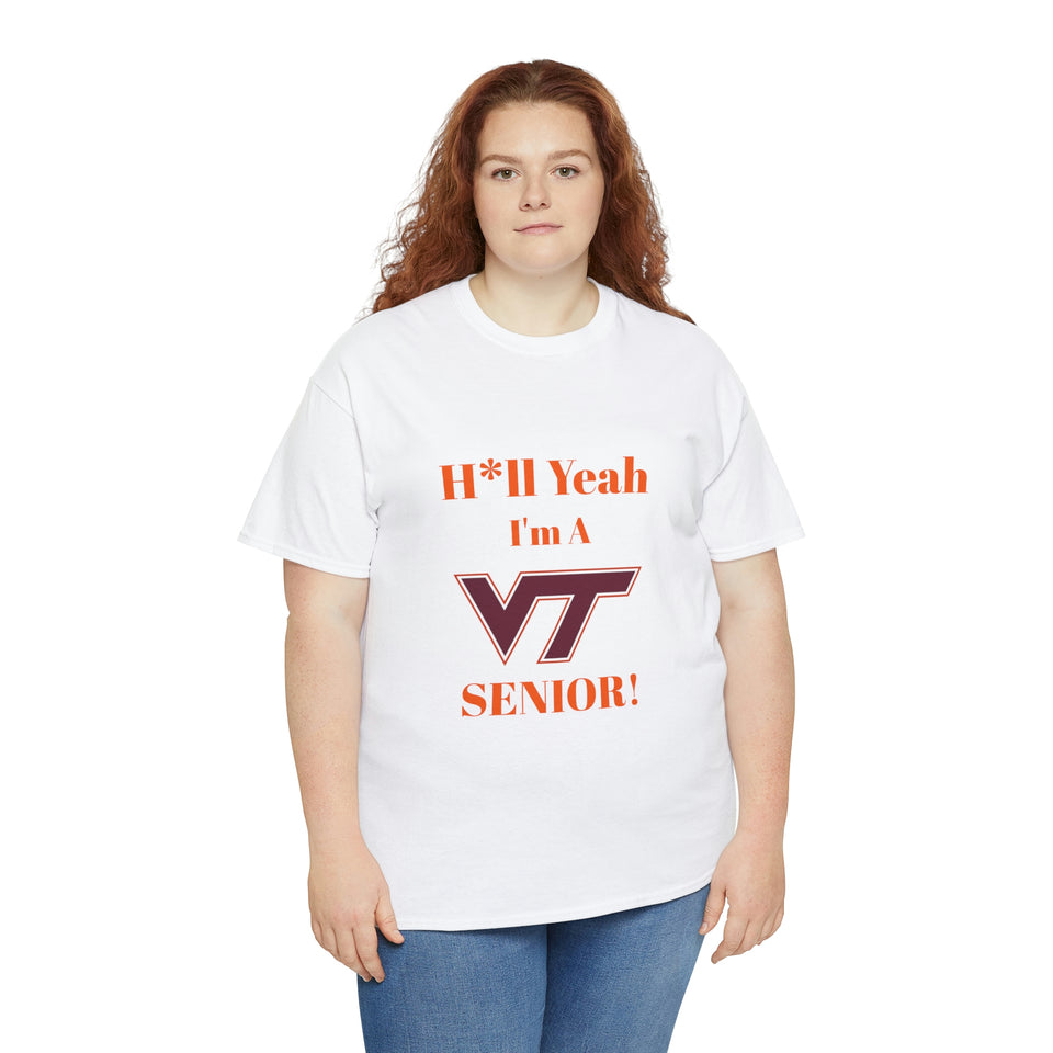 H*ll Yeah! Virginia Tech Senior Unisex Heavy Cotton Tee