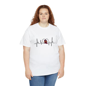 Virginia Tech Heartbeat Unisex Heavy Cotton Tee