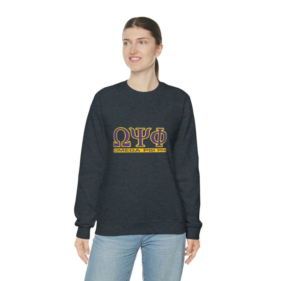 Omega Psi Phi Unisex Heavy Blend™ Crewneck Sweatshirt