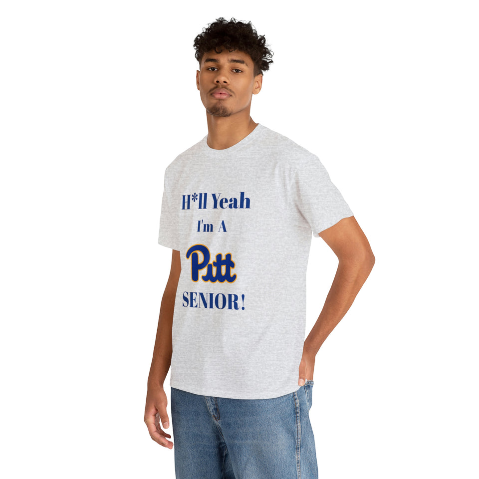 H*ll Yeah! University of Pittsburgh Senior Unisex Heavy Cotton Tee