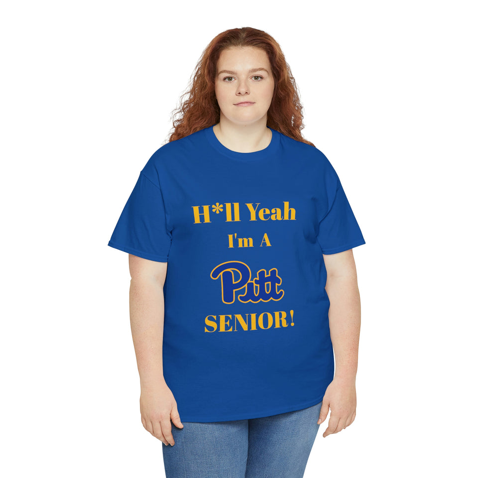 H*ll Yeah! University of Pittsburgh Senior Unisex Heavy Cotton Tee