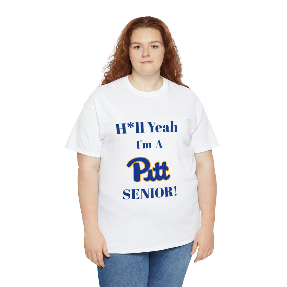 H*ll Yeah! University of Pittsburgh Senior Unisex Heavy Cotton Tee