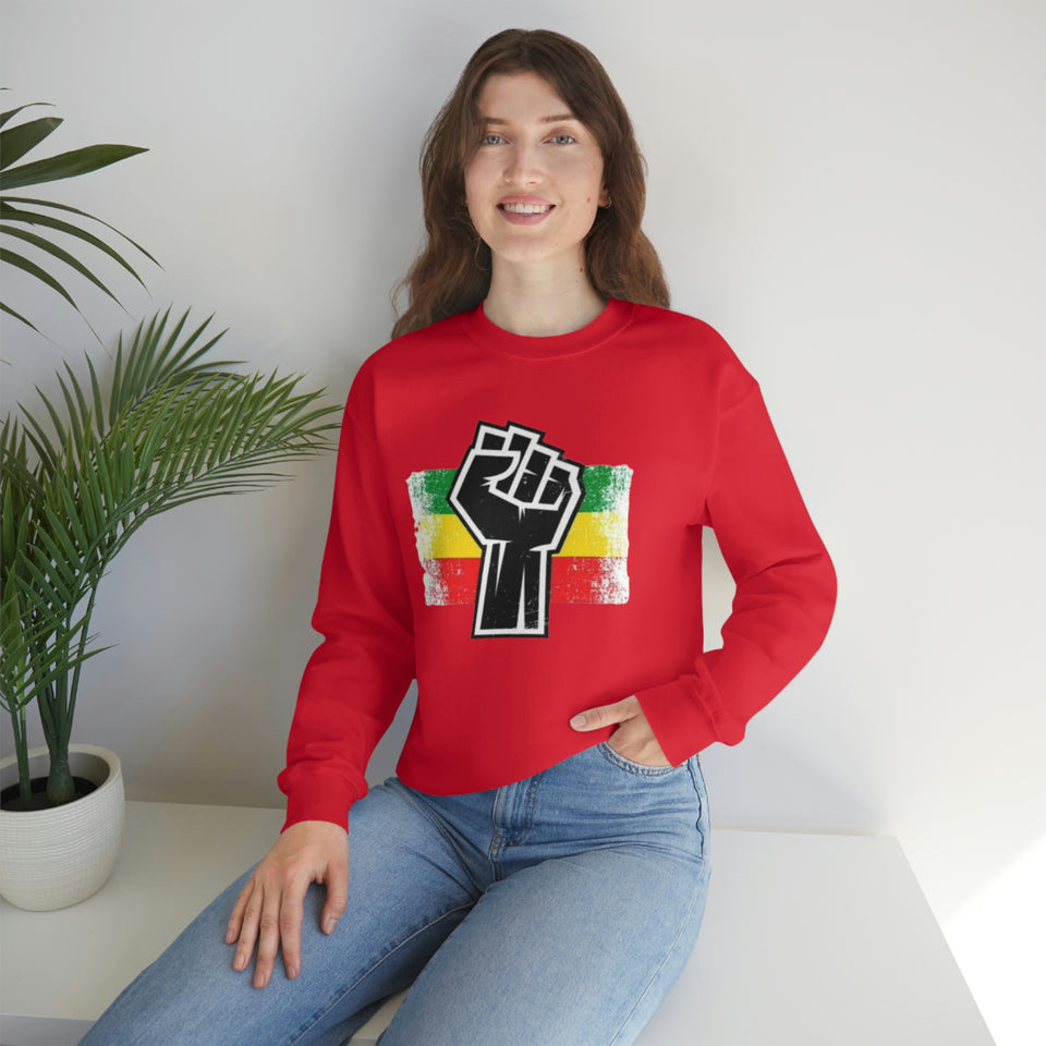 Black Fist Unisex Heavy Blend™ Crewneck Sweatshirt