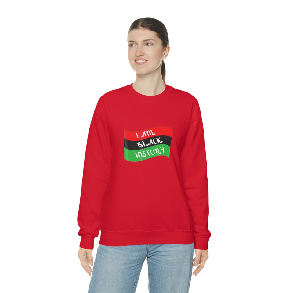 I Am Black History Unisex Heavy Blend™ Crewneck Sweatshirt