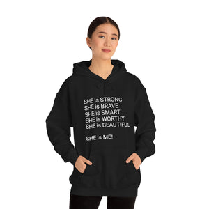 SHE IS Unisex Heavy Blend™ Hooded Sweatshirt