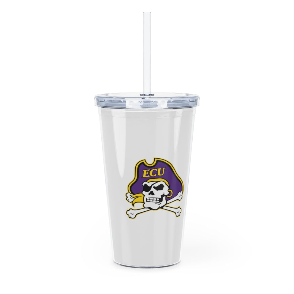 East Carolina Tumbler with Straw