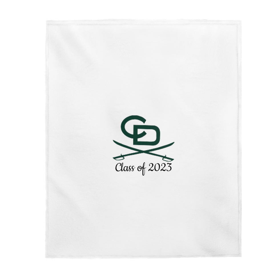 Country Day Class of 2023 Velveteen Plush Blanket