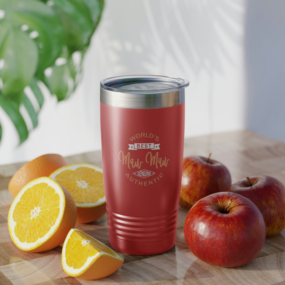 Worlds Best Maw Maw Ringneck Tumbler, 20oz