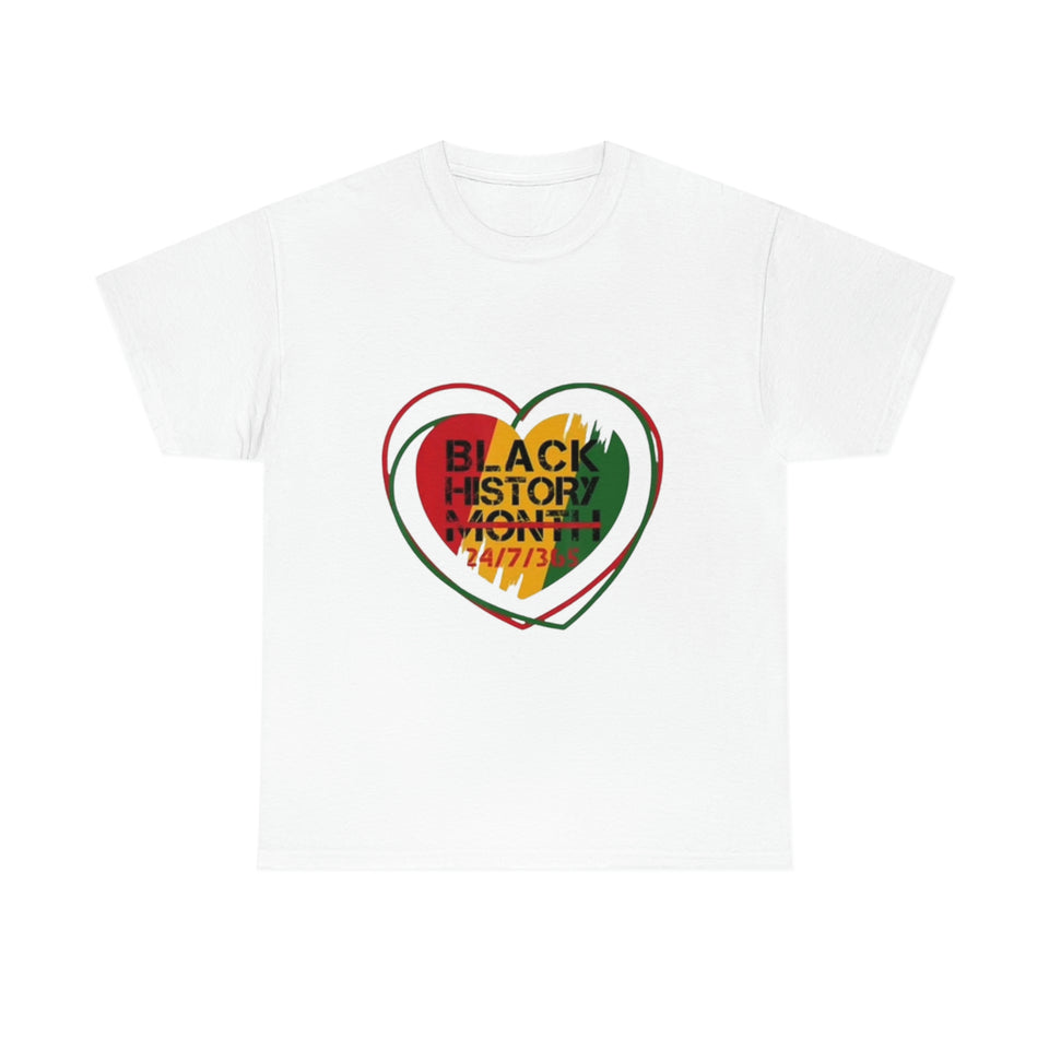 Black History 24/7/365 Cotton Tee