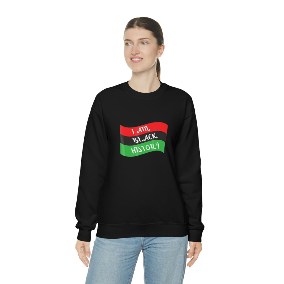 I Am Black History Unisex Heavy Blend™ Crewneck Sweatshirt
