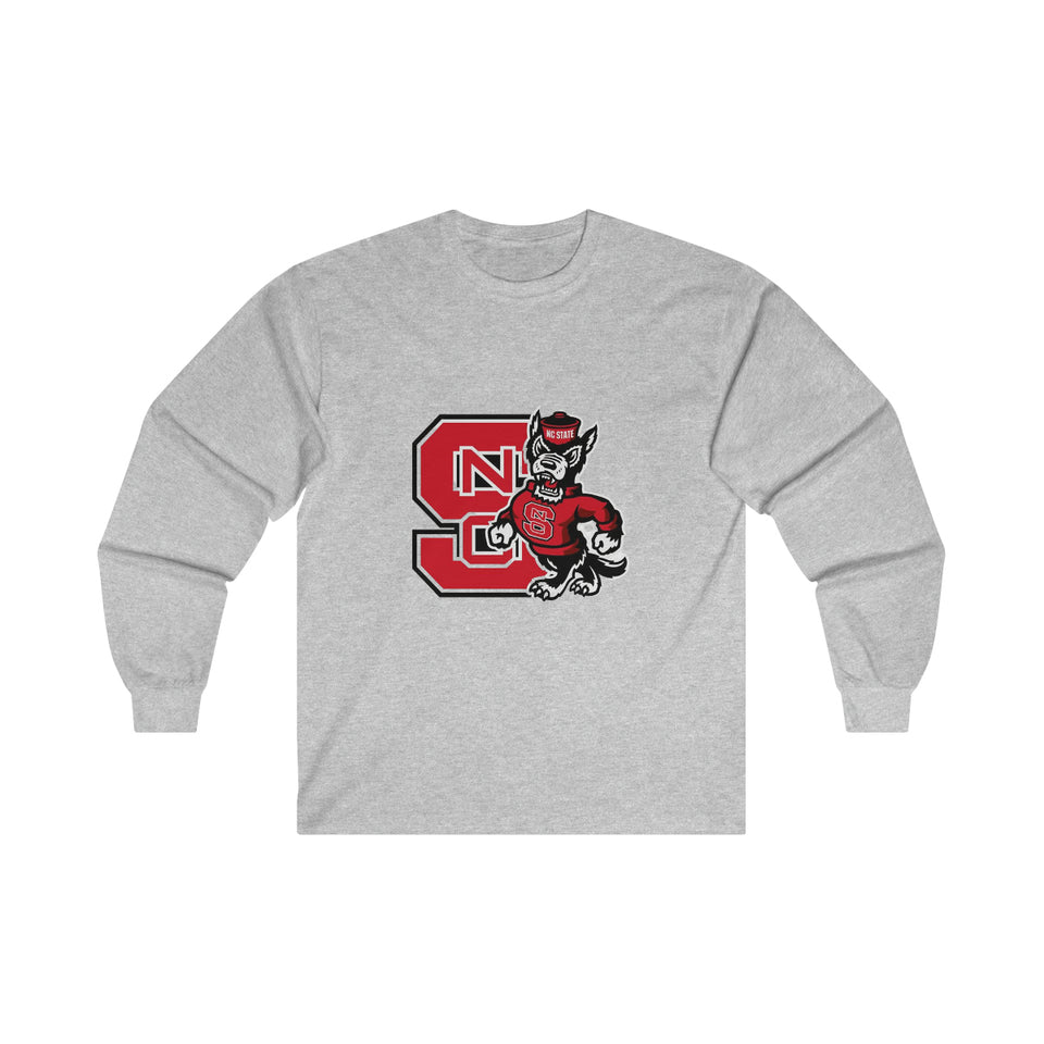 NC State Ultra Cotton Long Sleeve Tee