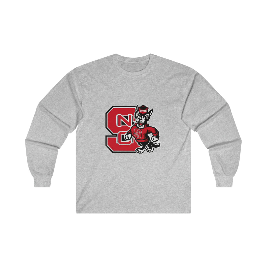 NC State Ultra Cotton Long Sleeve Tee
