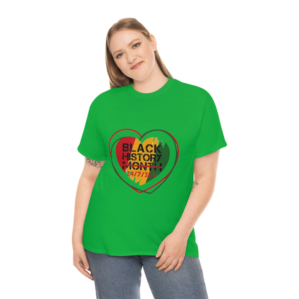 Black History 24/7/365 Cotton Tee
