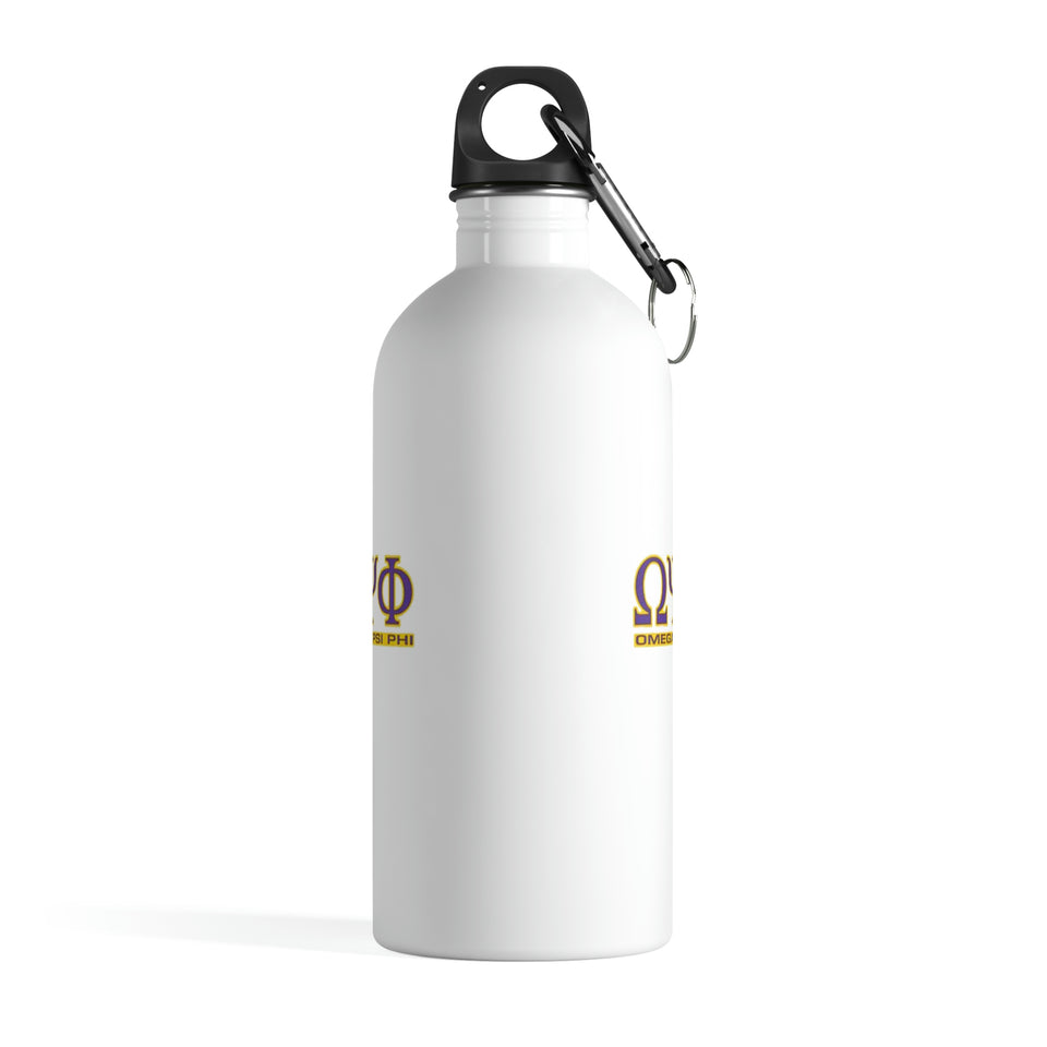 Omega Psi Phi Stainless Steel Water Bottle