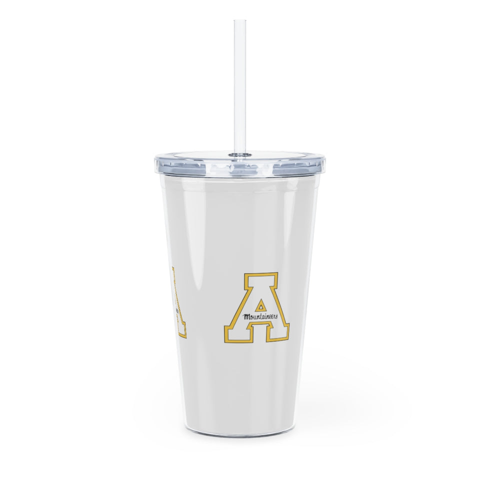 Appalachian State Plastic Tumbler with Straw