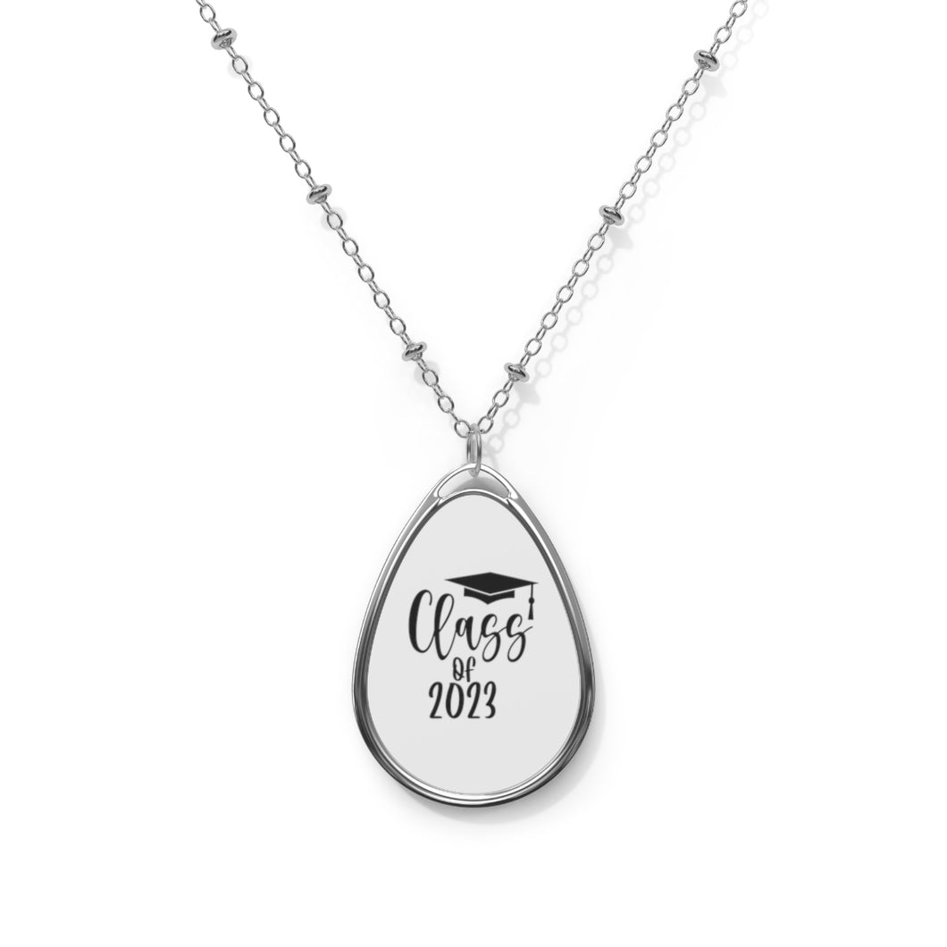 Class of 2023 Oval Necklace
