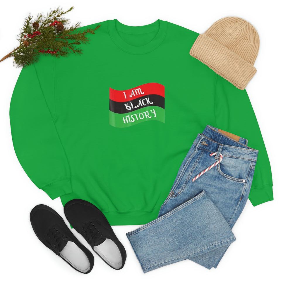 I Am Black History Unisex Heavy Blend™ Crewneck Sweatshirt