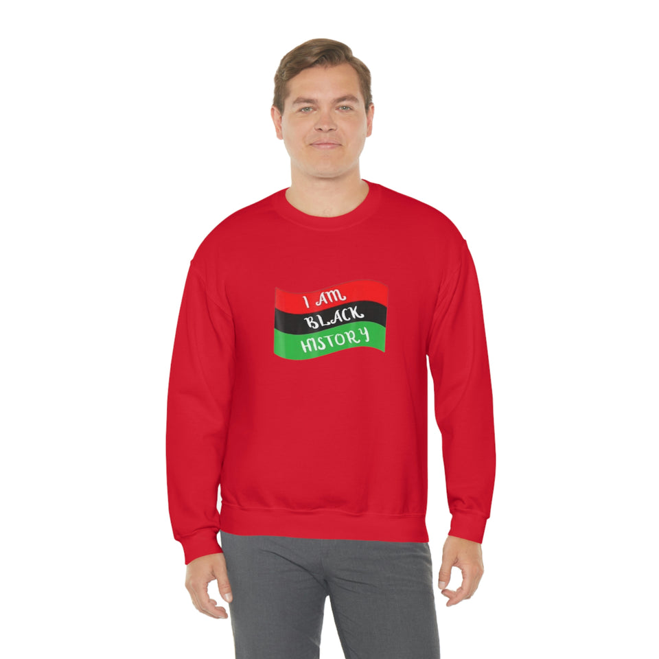 I Am Black History Unisex Heavy Blend™ Crewneck Sweatshirt