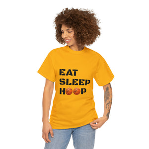 Eat Sleep Hoop Unisex Heavy Cotton Tee