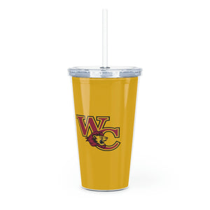 West Charlotte HS Plastic Tumbler with Straw