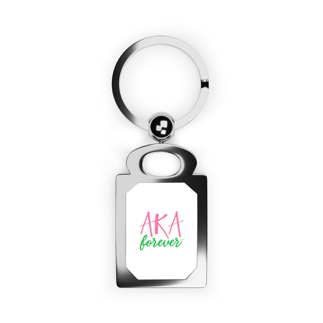 AKA Forever Rectangle Photo Keyring